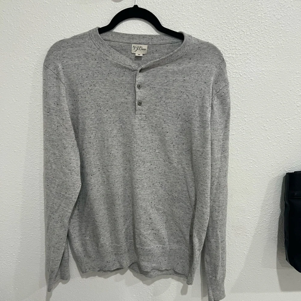 J. Crew Gray Long Sleeve Shirt- Medium